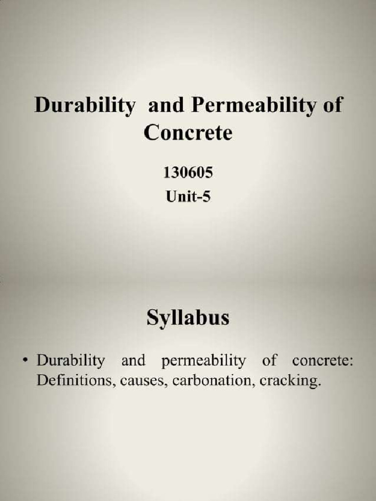 Durability | PDF