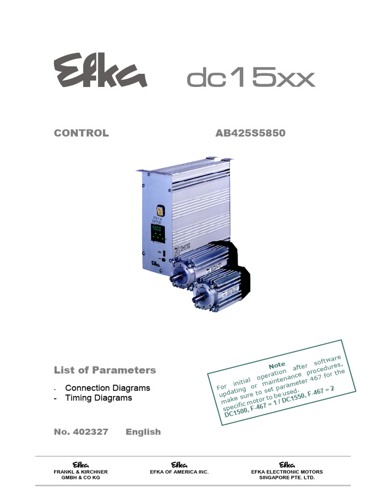 DC15X Control Parameters Guide | PDF | Parameter (Computer Programming ...