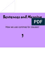 Commas For Clauses