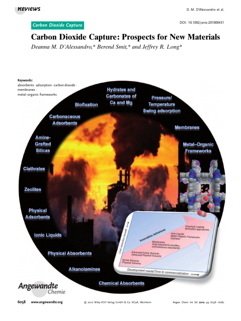 Carbon Dioxide Capture Prospects For New | PDF | Climate Change ...