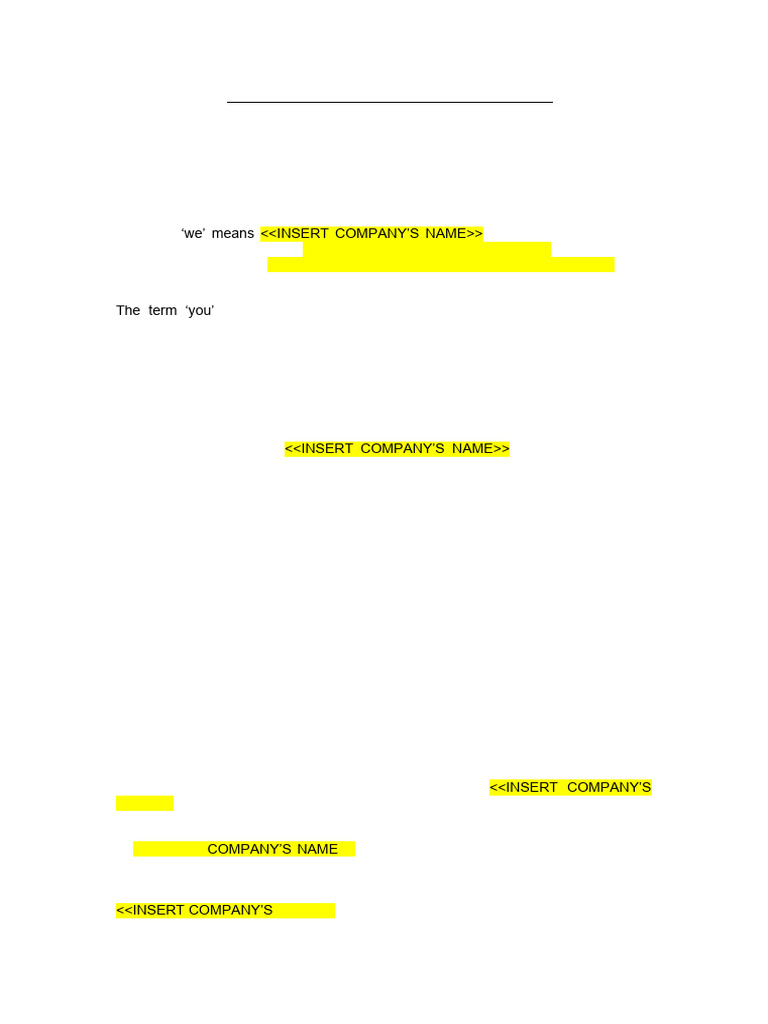 Website Terms and Conditions Template | PDF | Indemnity | Legal Liability