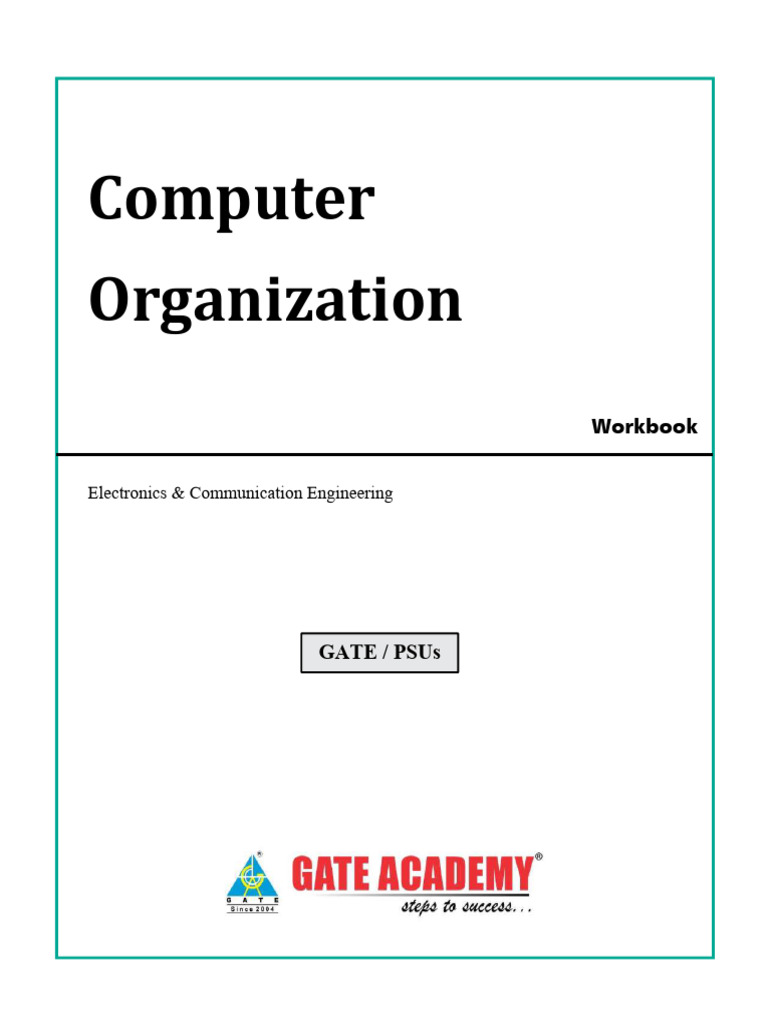 Computer Organization Workbook for GATE | PDF | Central Processing Unit ...