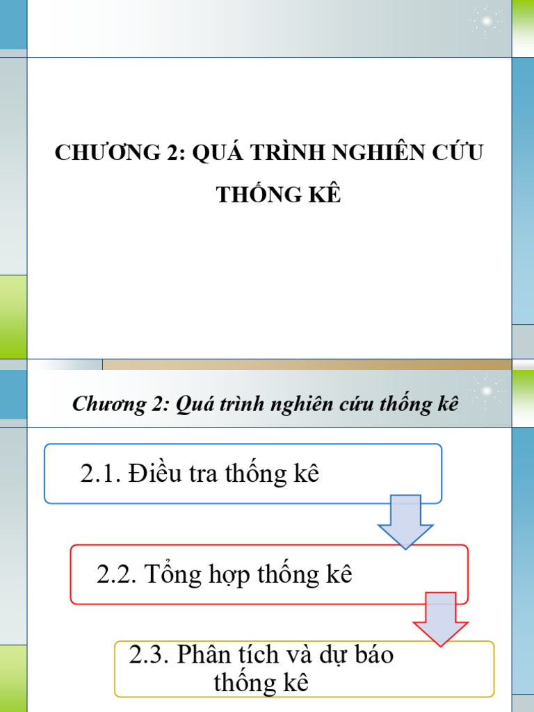 Chuong 2 Qua Trinh Nghien Cuu Thong Ke | PDF