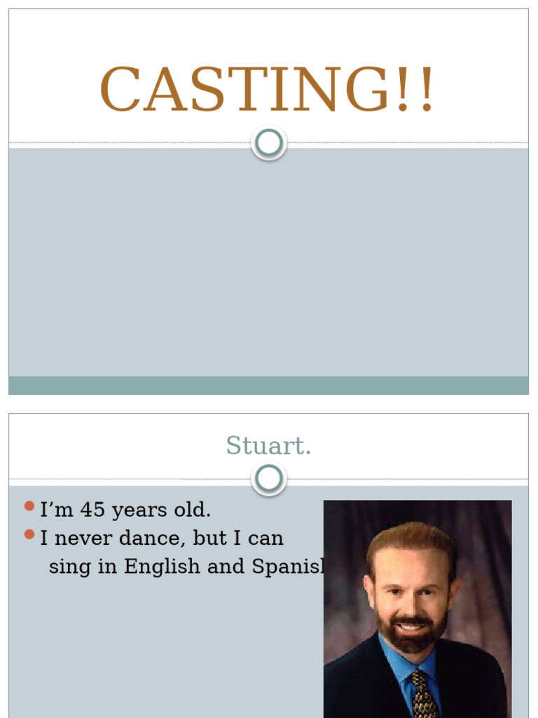 Casting Call: Singers and Performers | PDF