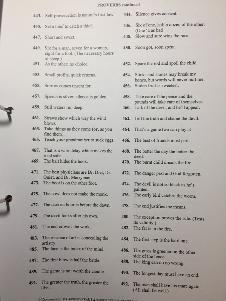 Proverbs | PDF