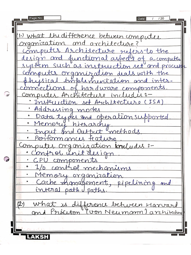Assignment 1 COA | PDF