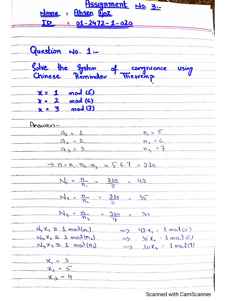 Assignment No.3 NT - 01-247201-020 | PDF