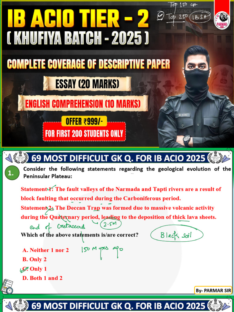 Top - 69 Question For Ib Security Assistnat - 20225 | PDF