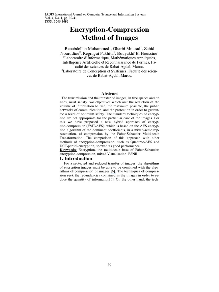 Image Encryption-Compression Method | PDF | Data Compression | Encryption