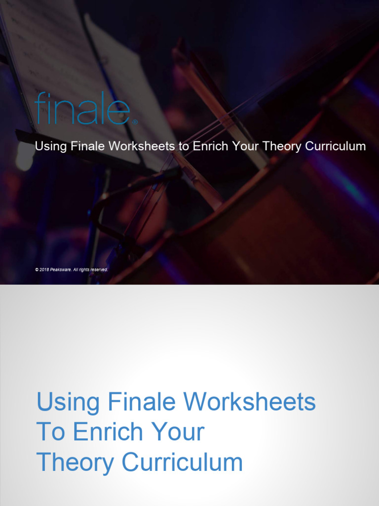 Finale Worksheets for Music Education | PDF | Trombone | Musicology