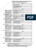 Internal Time Table of MCNU of J&C (December 2011)