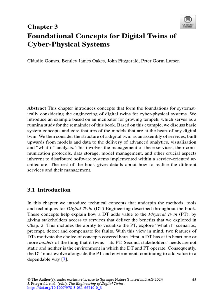 Digital Twins in Cyber-Physical Systems | PDF | Soybean | System