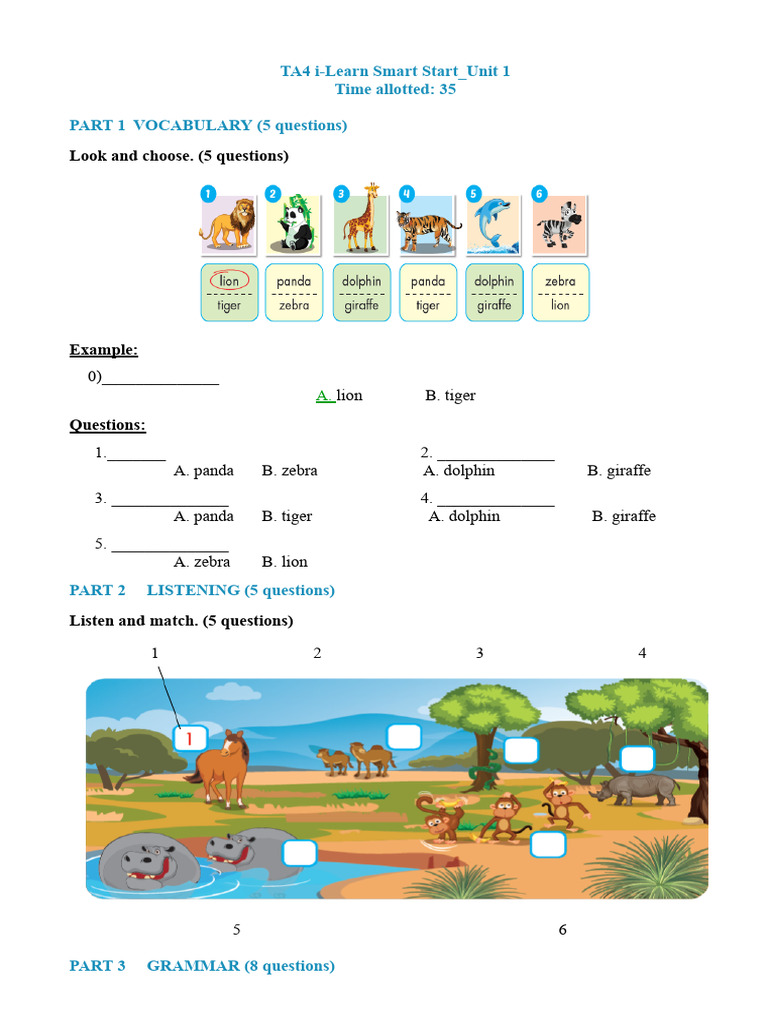 Vocabulary and Grammar Practice Unit 1 | PDF