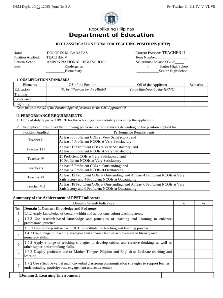 RFTP | PDF | Learning | Educational Assessment