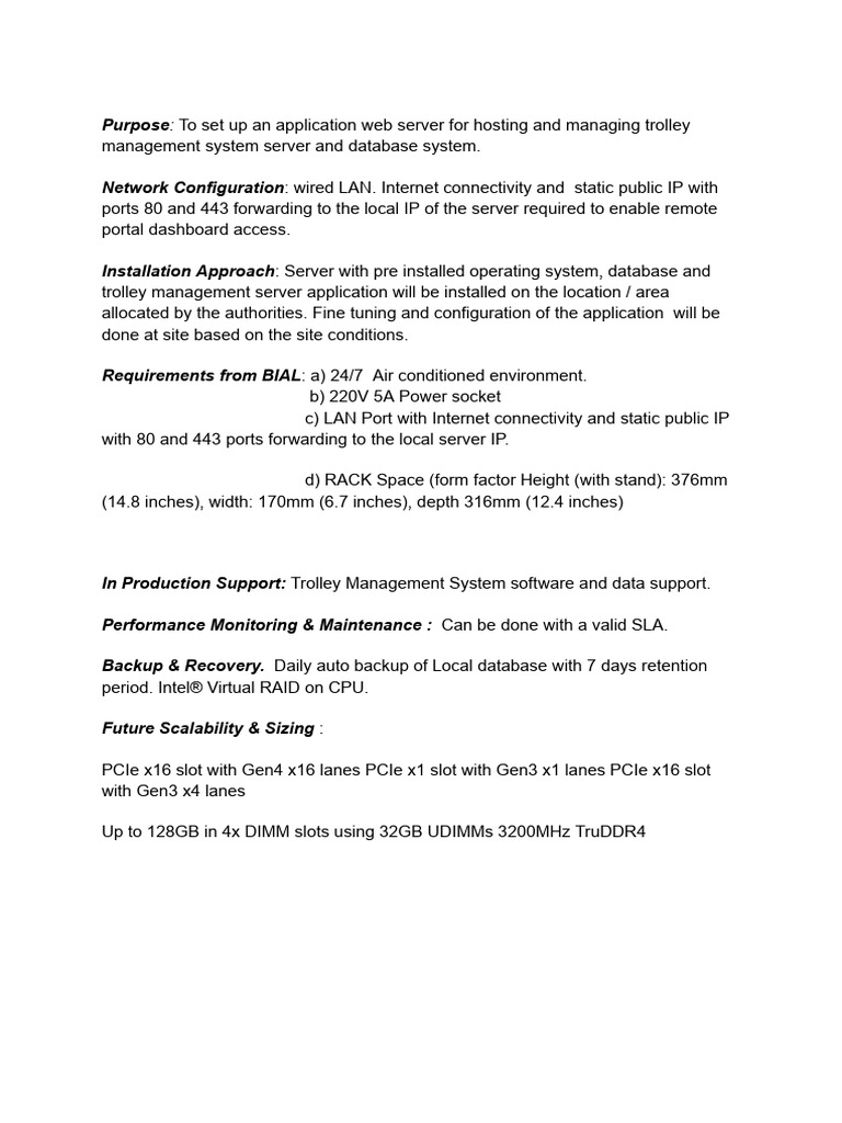 Tms Local Server Installation Approach & Requirements | PDF