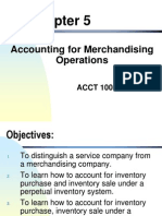 Accounting for Merchandising Operations
