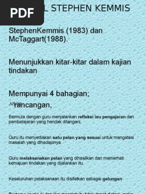 Model Stephen Kemmis Pdf