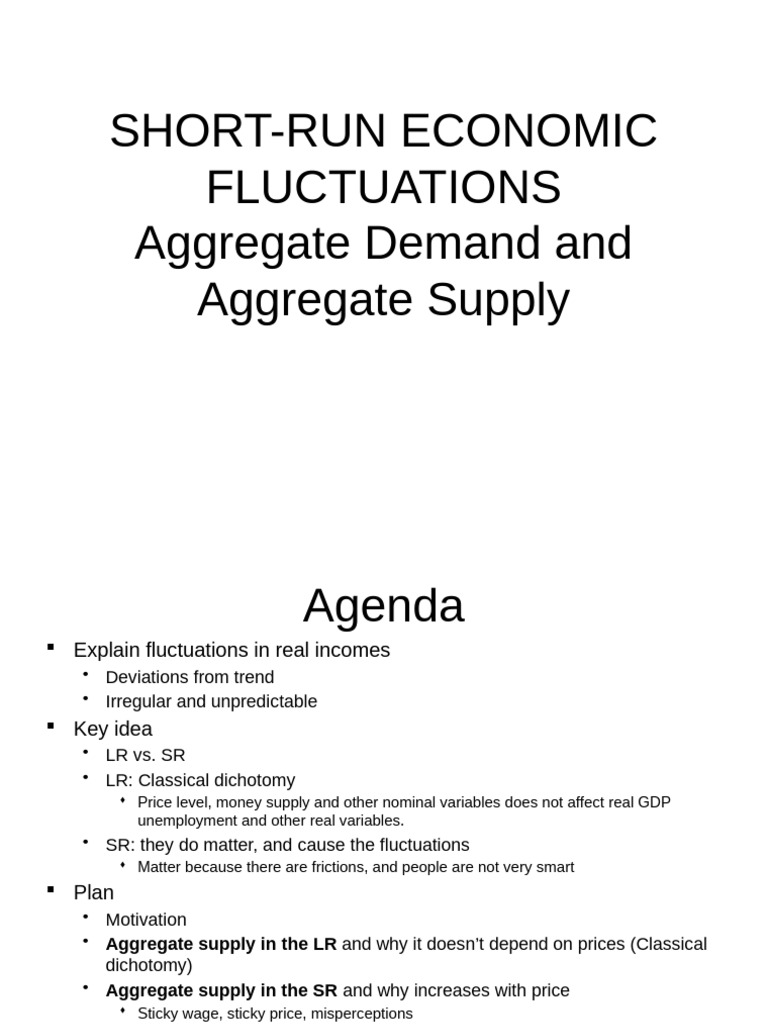 Understanding Short-Run Economic Fluctuations | PDF | Aggregate Demand ...