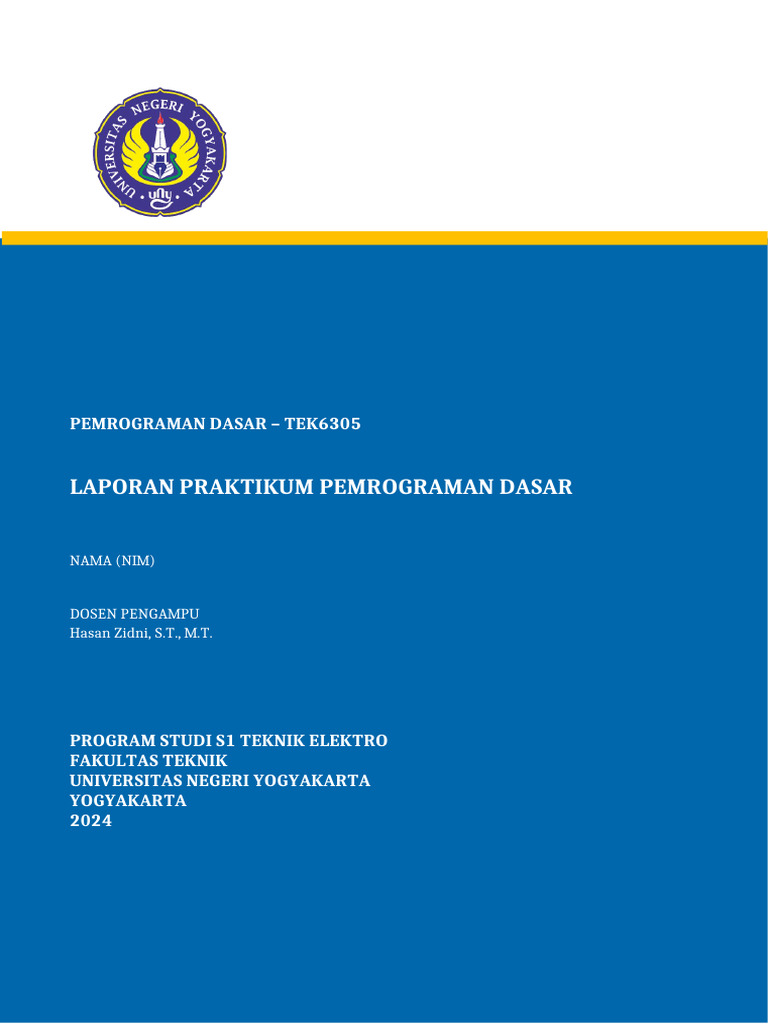 Praktikum Pemrograman Dasar C++ | PDF