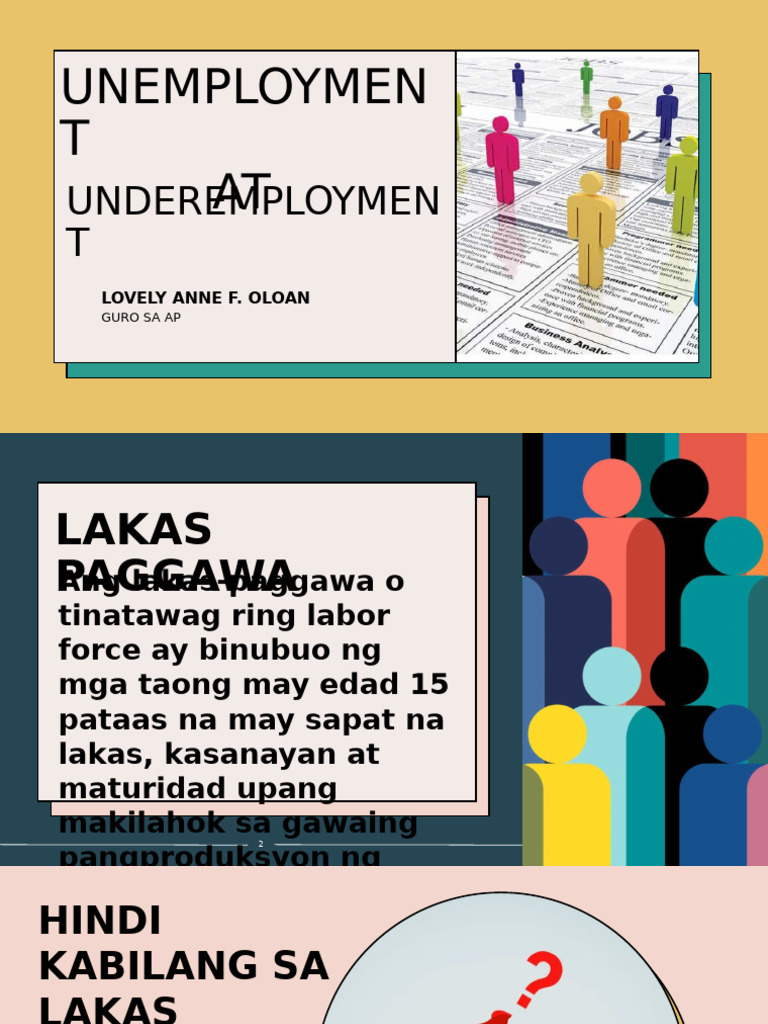 w4 - Unemployment at Underemployment | PDF
