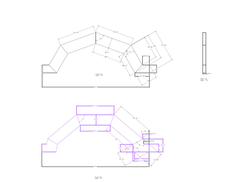 Front and Right View Scaled Dimensions | PDF