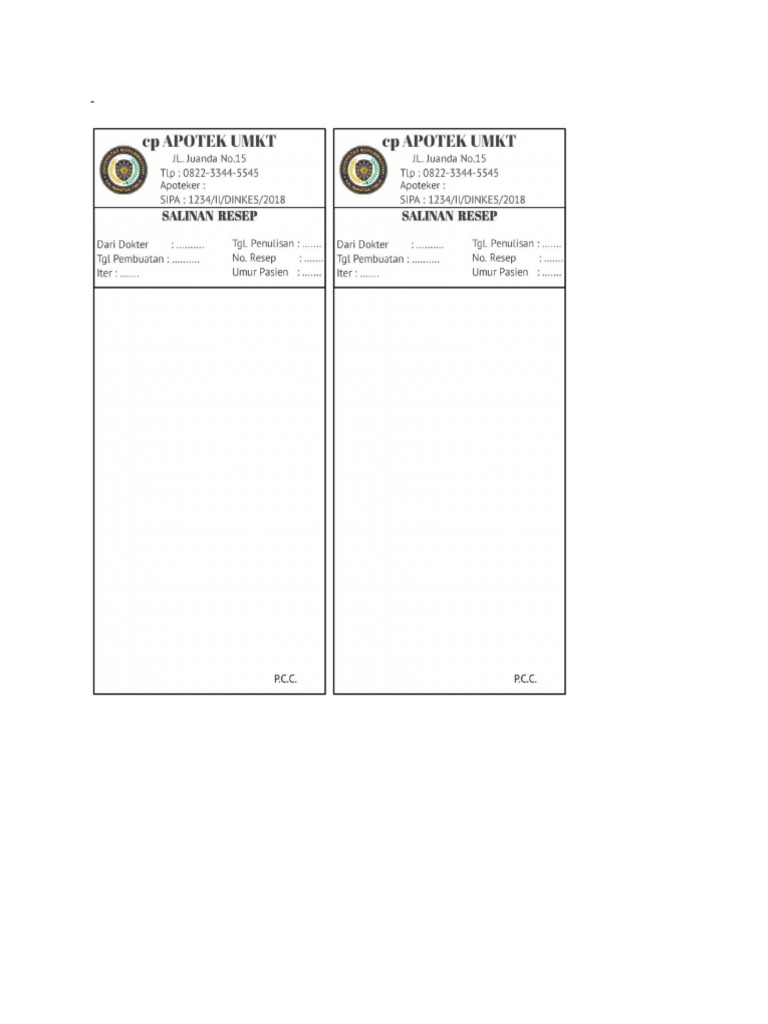Copy Resep | PDF