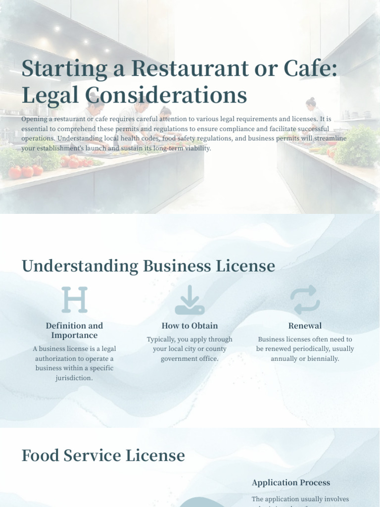 Essential Licenses for Starting a Restaurant | PDF | Regulatory ...