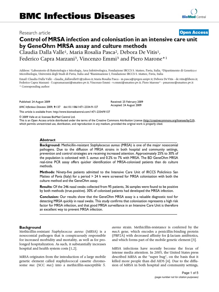 Bmc Infectious Diseases Journal – DEIYSP