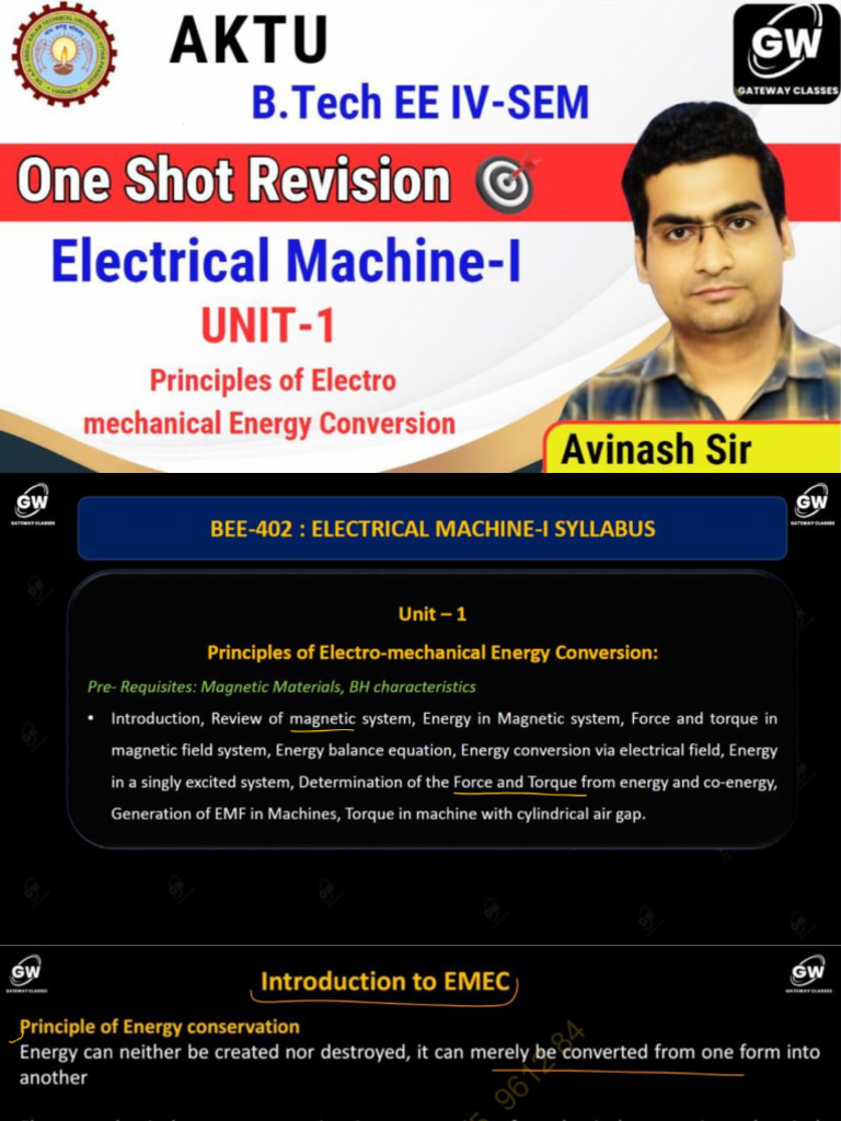 EM I UNIT 1 One Shot Note | PDF