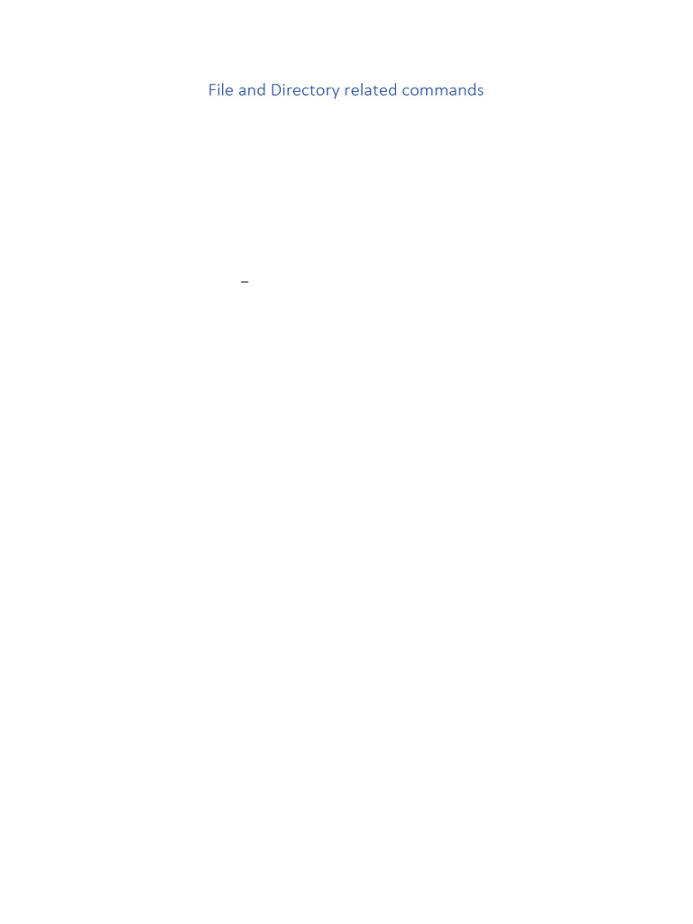 Essential Linux File Commands Guide | PDF | Directory (Computing ...