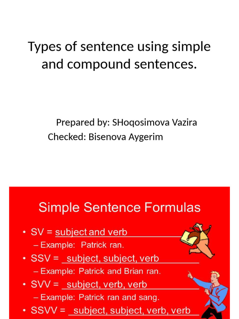 Types of Sentence Using Simple and Compound Sentences | PDF