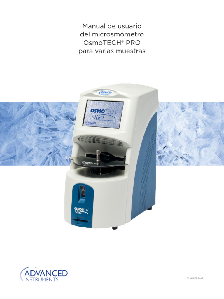 Manual del Microscopio OsmoTECH PRO | PDF | Ingenieria Eléctrica ...