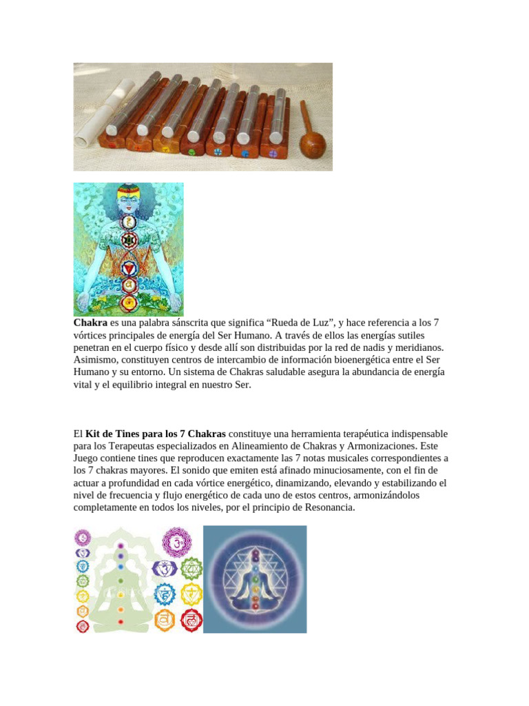 Kit de Tines para Armonizar Chakras | PDF | Las emociones | Sonido