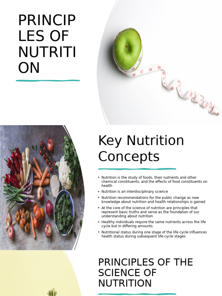 Key Principles of Nutrition Science | PDF | Nutrition | Diet & Nutrition