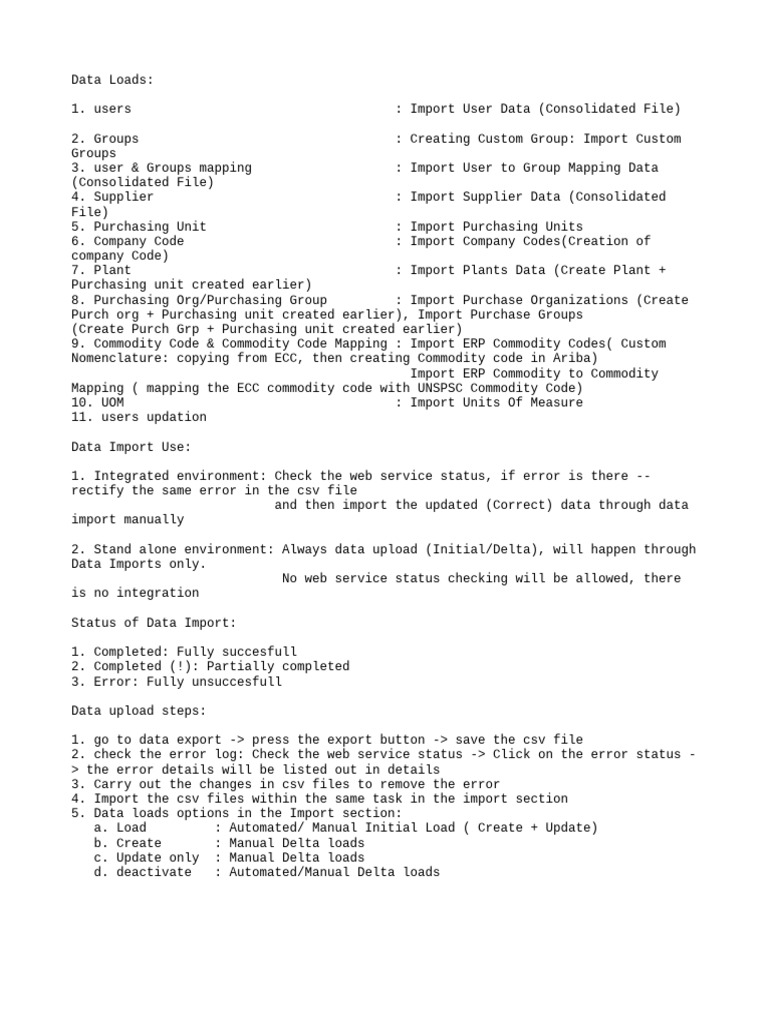 Data Import Guide for Users and Groups | PDF