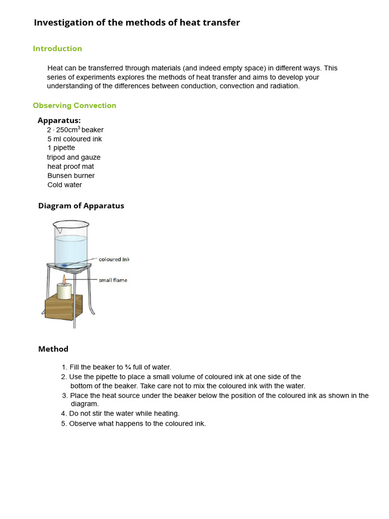 The Methods of Heat Transfer | PDF | Thermal Conduction | Heat