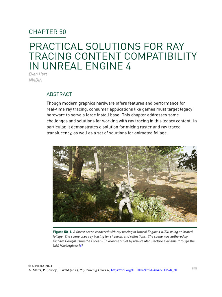 Ray Tracing Solutions in Unreal Engine 4 | PDF | Shader | Rendering ...