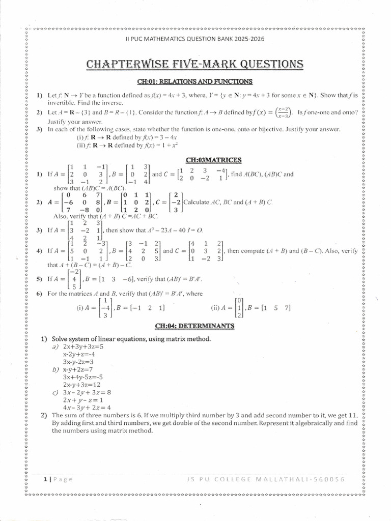 Linear Equations and Matrix Methods | PDF