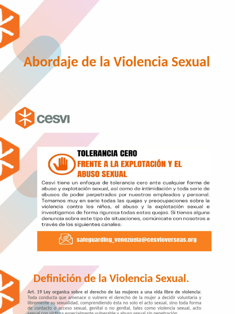Abordaje Integral de la Violencia Sexual | PDF | Violencia | Violencia ...