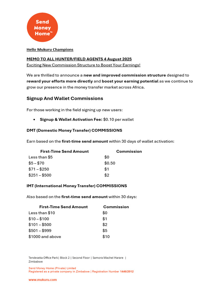 MTN Agent Commission Structure 2025 | PDF