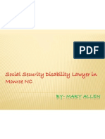 Social Security Disability Lawyer in Monroe NC