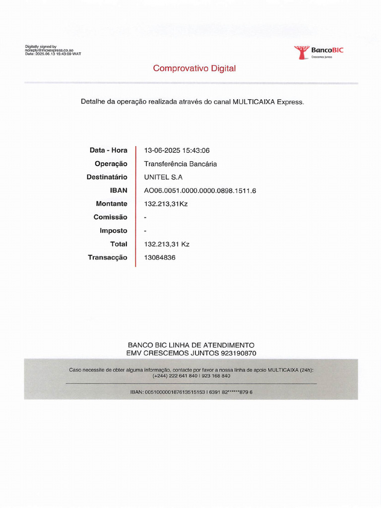 Faturas Unitel | PDF