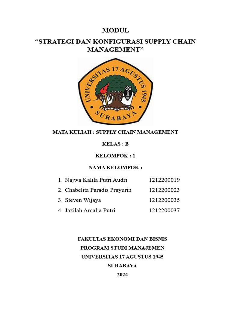 Strategi dan Konfigurasi SCM 2024 | PDF