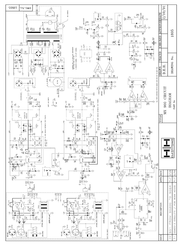 HH Electronic Mx900 PWR SCH | PDF