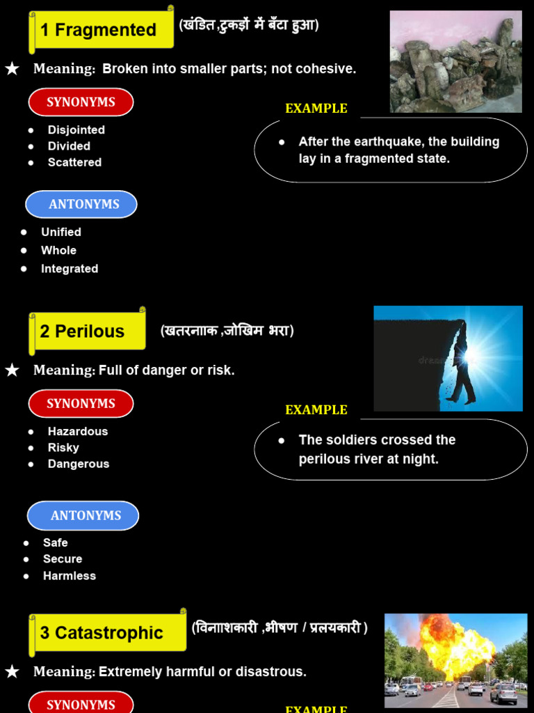 Synonyms and Antonyms Guide | PDF