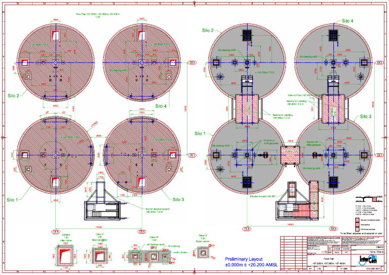 Floor Plan Layout for Silo Project | PDF