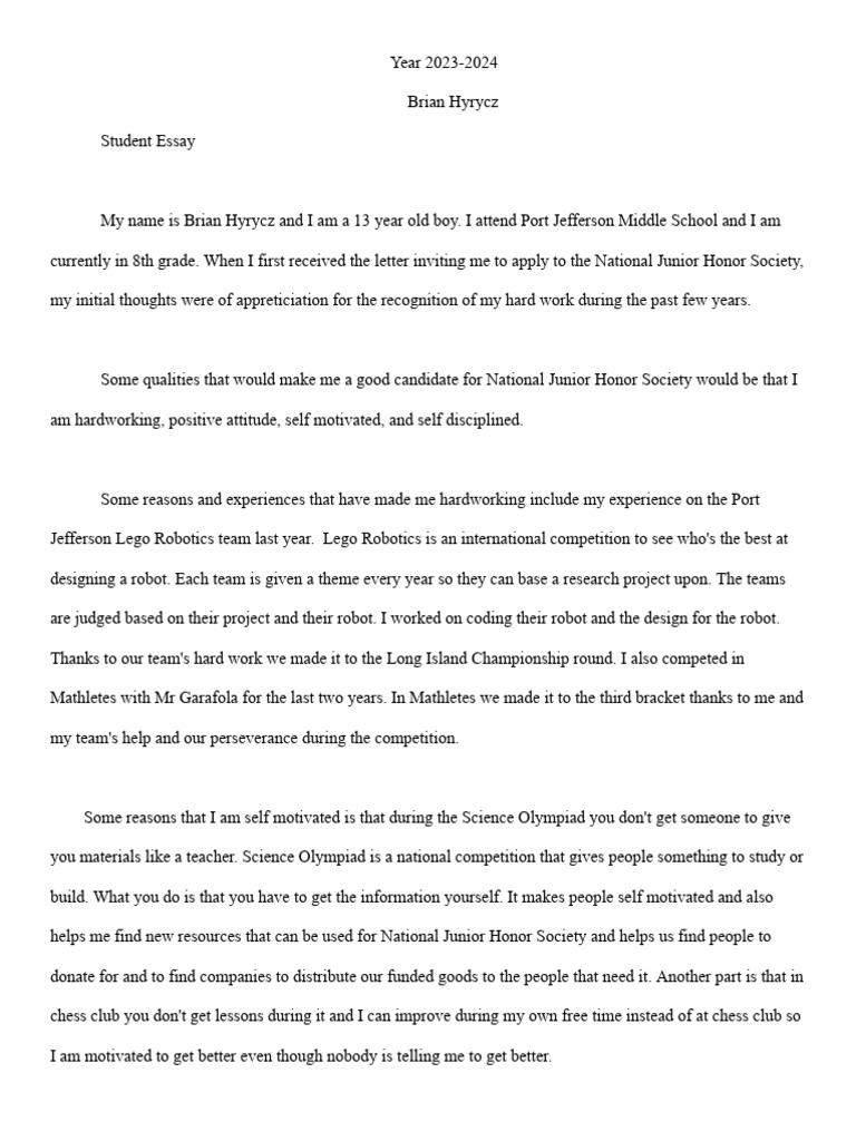 Kami Export - Student Essay | PDF