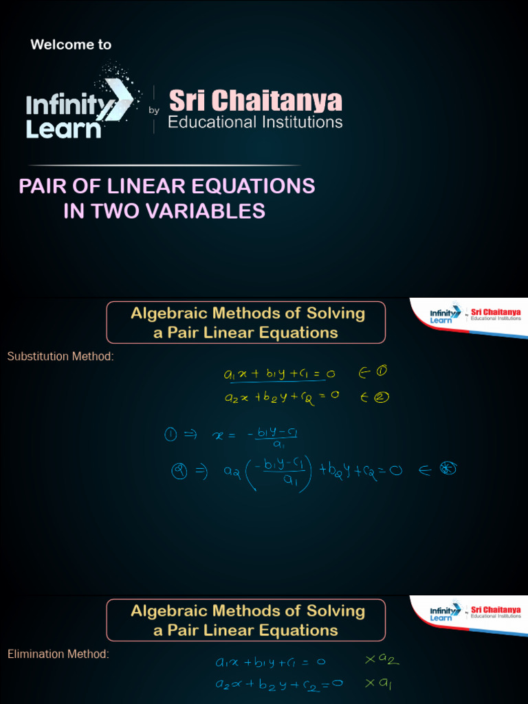 Session PDF Graphical Method of Solving Pair of Linear Equations | PDF