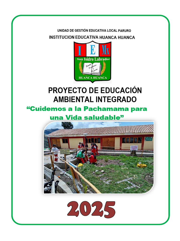 PROYECTO - DE - EDUCACION - AMBIENTAL - Integrado PEAI | PDF | Residuos ...