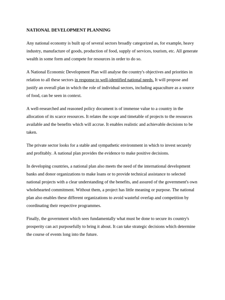 National Development Planning Challenges | PDF | Policy | Data
